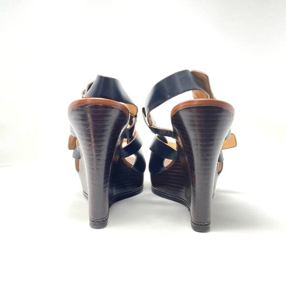 Coach Black Platform Sandals 8.5 - Picture 2 of 12